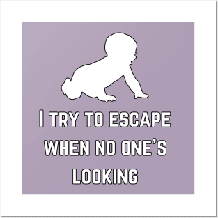 I try to escape when no one is looking (MD23KD001b) Posters and Art